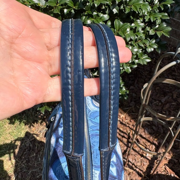 Coach Poppy Appliqué Glam Blue EUC - Picture 10 of 12